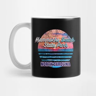 Hammocks Beach State Park North Carolina Retro Sunset Mug